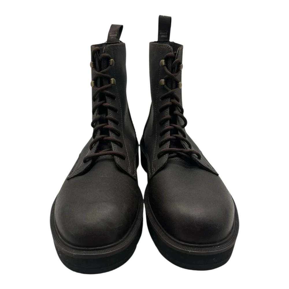 Sorel‎ Hi-Line Lace Up Boots Mens Size 8 Blackened Brown Leather Waterproof NWT